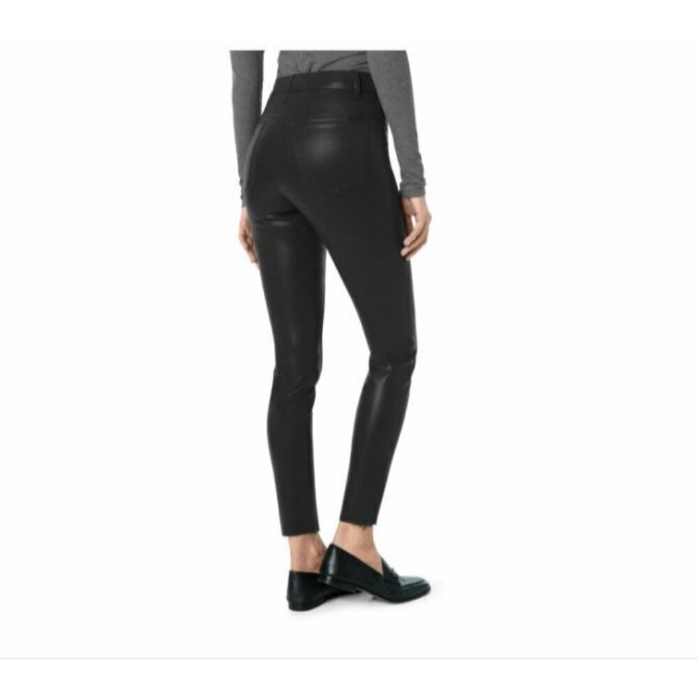 Joe's Jeans The Charlie High Rise Coated Skinny Ankle Jeans Black SZ 25 NWT $198 - Picture 2 of 3